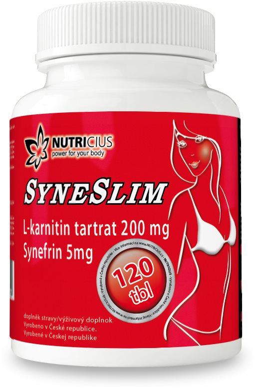 Nutricius Syneslim tbl. 120 – synefrin + karnitín Doplnok stravy