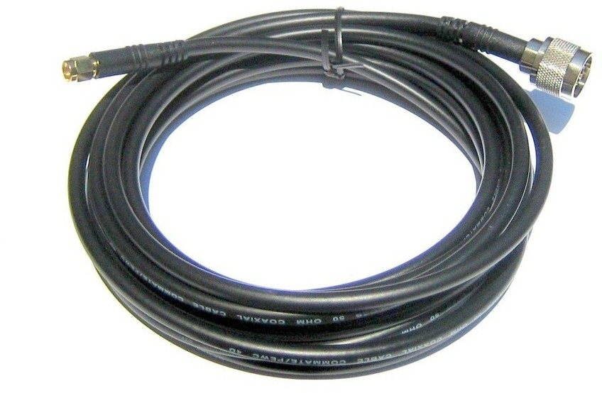 Redukcia (pigtail), 2,4 GHz, SMA reverzný-Male na N-Male 5 m Redukcia