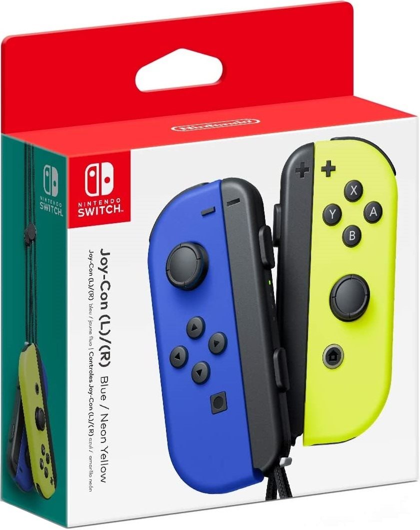 Nintendo Switch Joy-Con ovládače Blue/Neon Yellow Gamepad