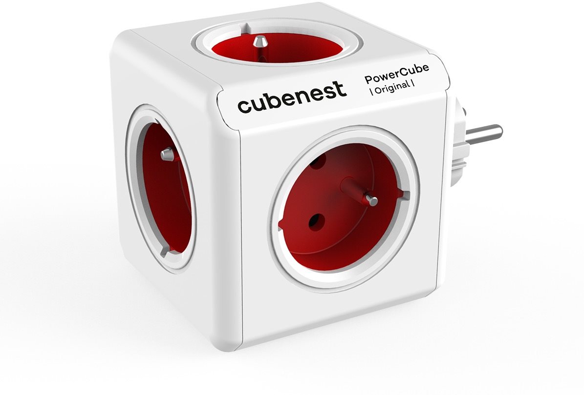 Cubenest Powercube Original, 5× aljzat, fehér/piros Aljzat
