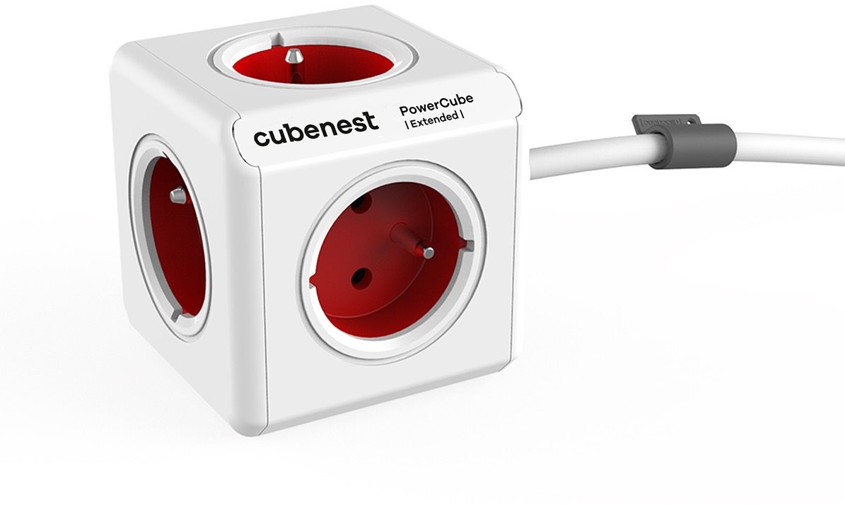 Cubenest Powercube Extended, 5× aljzat, 1,5 m, fehér/piros...