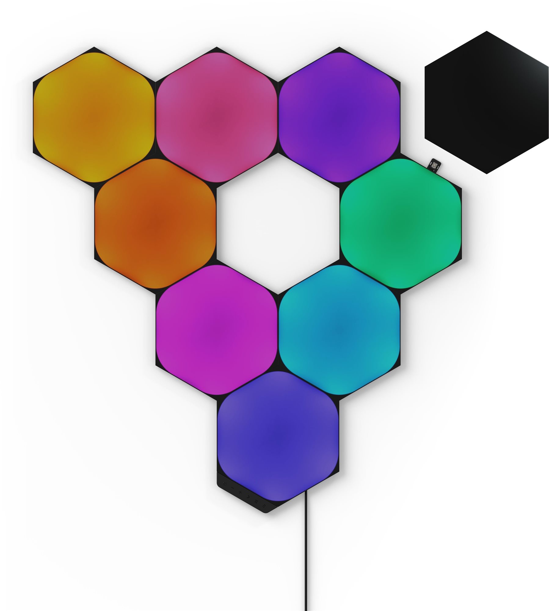 Nanoleaf Shapes Black Hexagons Starter Kit 9PK LED světlo