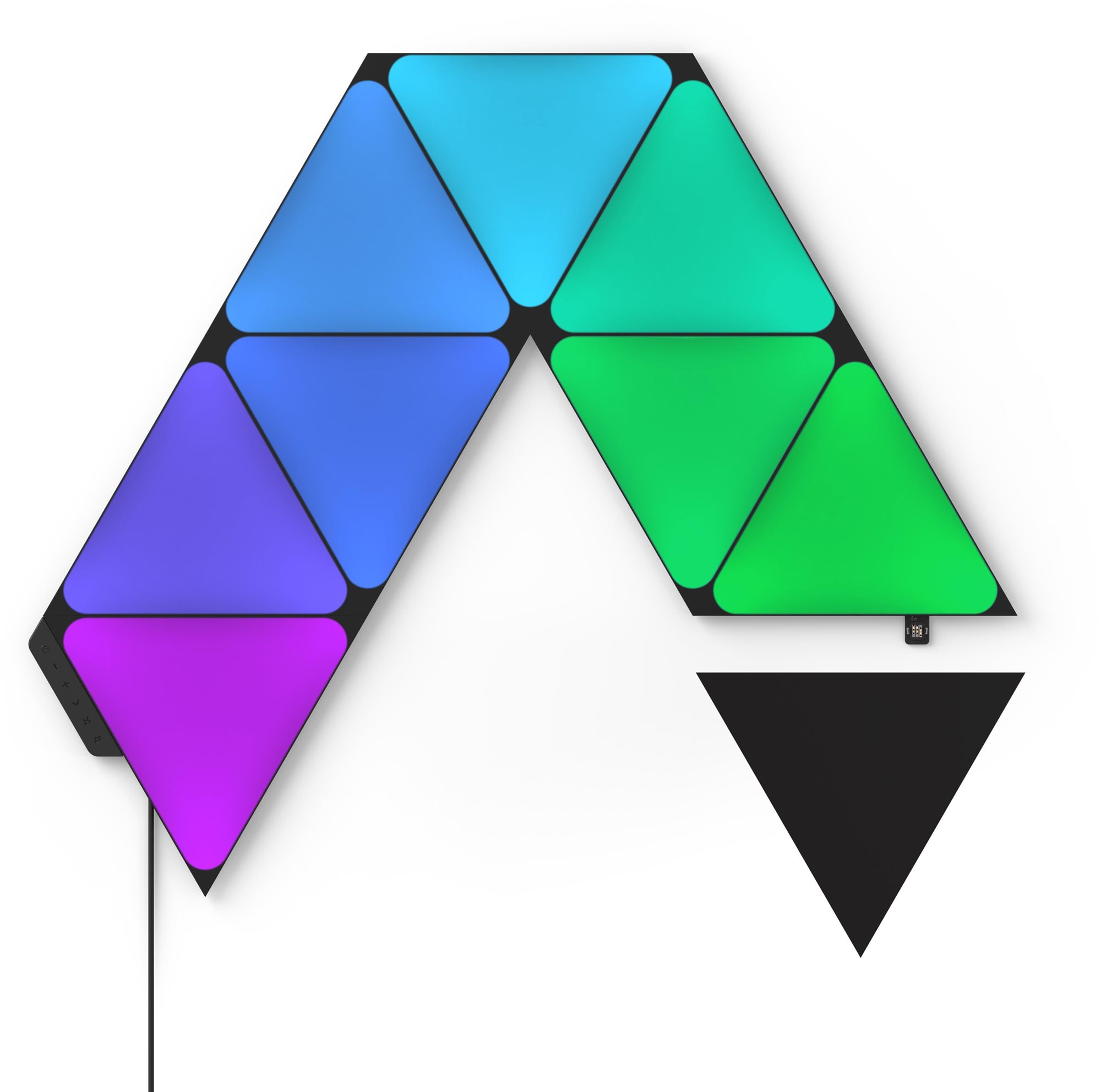 Nanoleaf Shapes Black Triangles Starter Kit 9PK LED lámpa