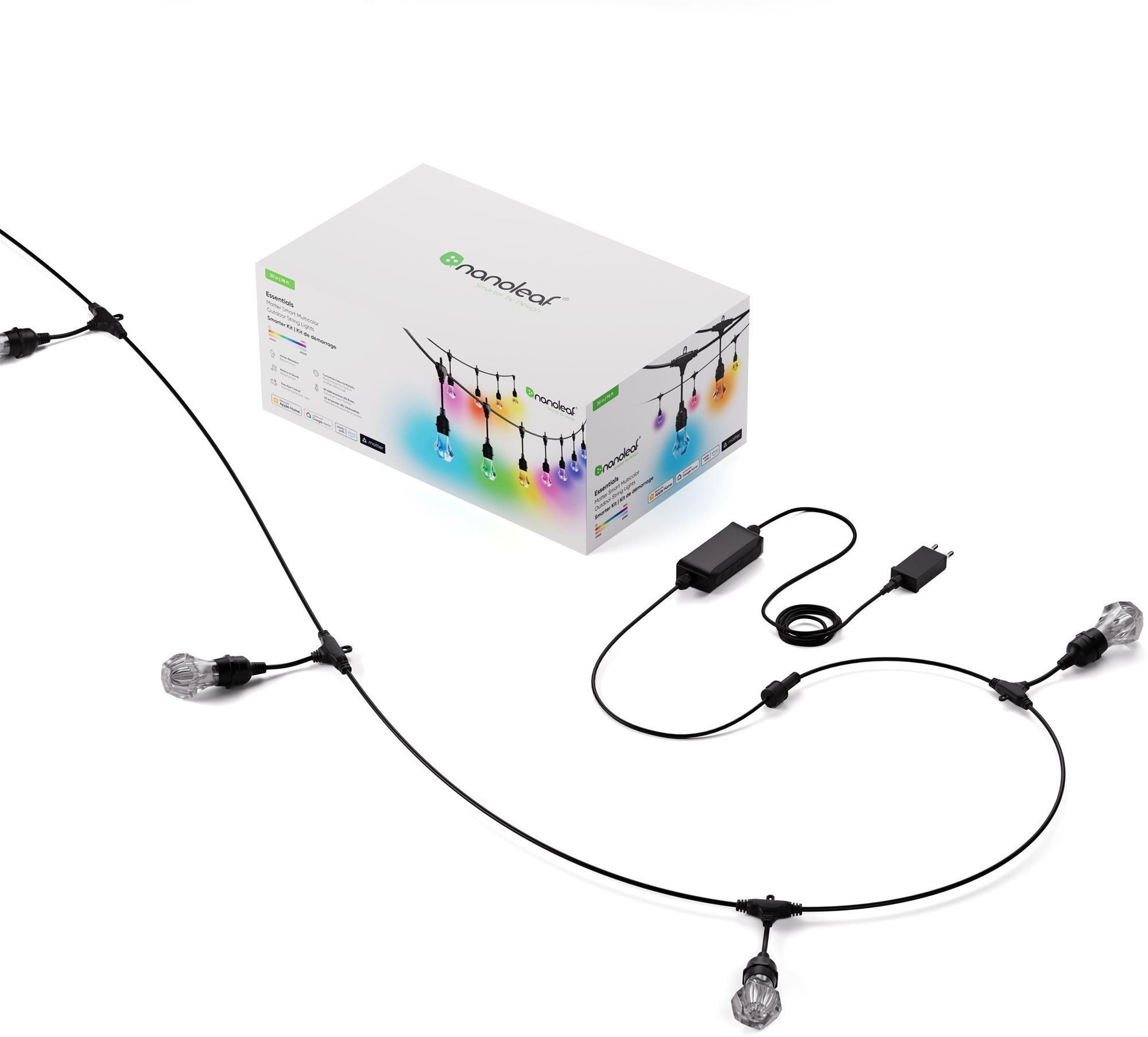 Nanoleaf Outdoor String Lights Starter Kit, 30 m Díszvilágítás