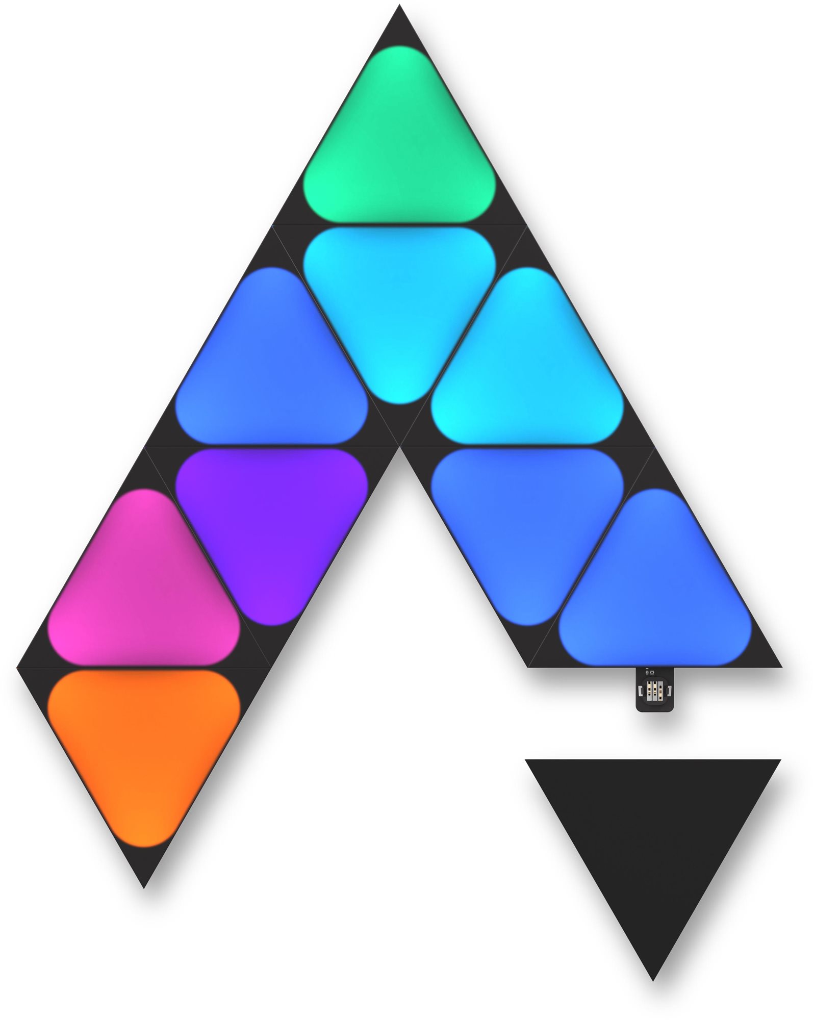 Nanoleaf Shapes Black Mini Triangles Expansion Pack 10PK...