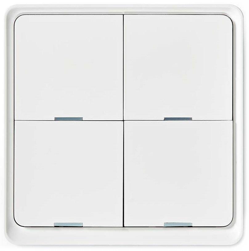 NEDIS smart nástenný vypínač / Zigbee 3.0 / nástenný držiak / štyri...