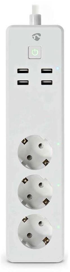 NEDIS Wi-Fi Smart-Verlängerungskabel WIFIP312FWT Smart-Steckdose