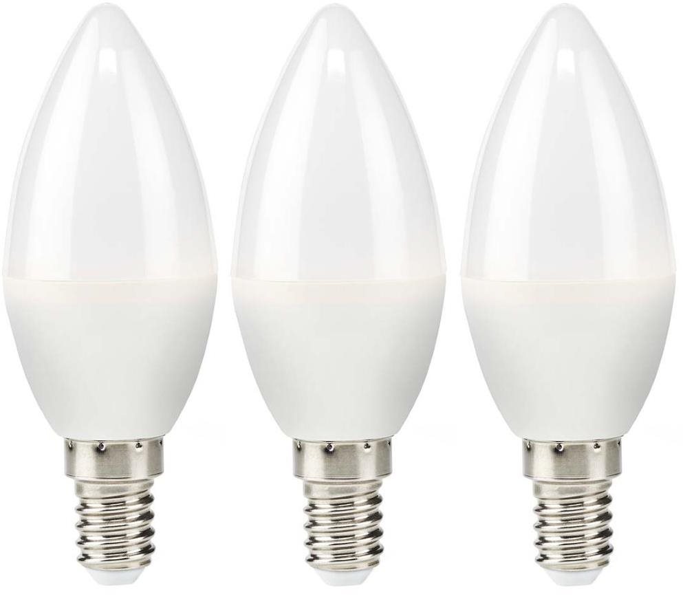 Nedis LED izzó, E14, gyertya, 4,9 W, 470 lm, 2700 K, 3 db LED izzó