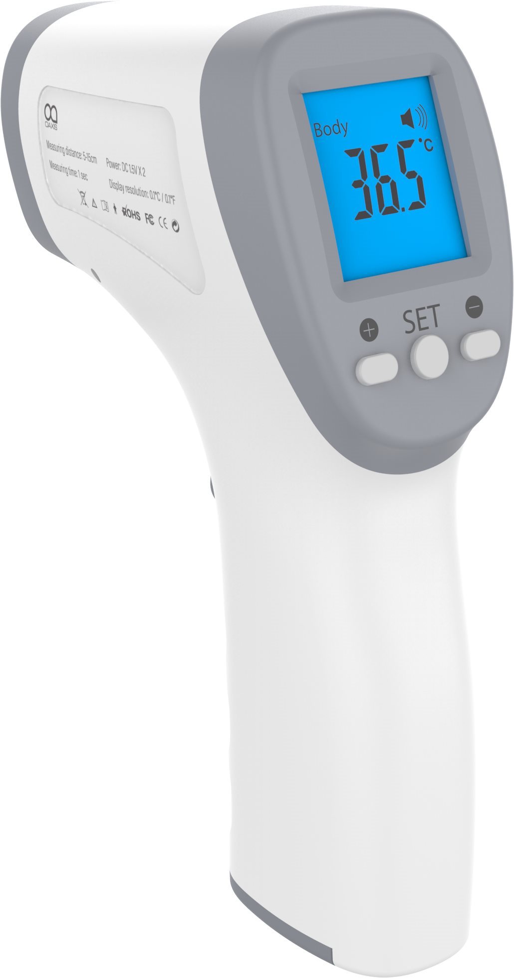 OAXIS TM0601-GY01 sivý Bezdotykový teplomer