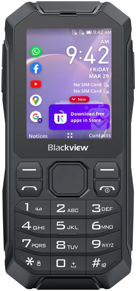 Blackview N1000 1 GB/4 GB čierny Mobilný telefón