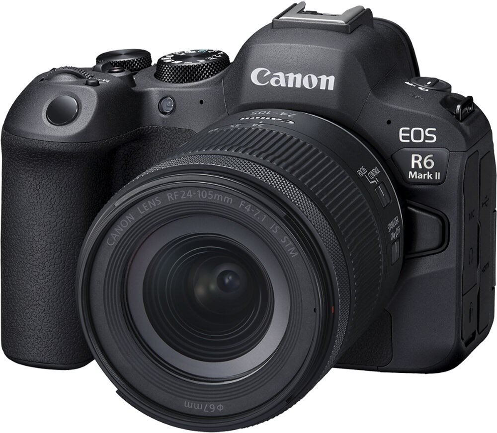Canon EOS R6 Mark II + RF 24 – 105 mm f/4 – 7,1 IS STM Digitálny...