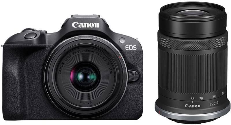 Canon EOS R100 + RF-S 18-45mm IS STM + RF-S 55-210mm IS STM...