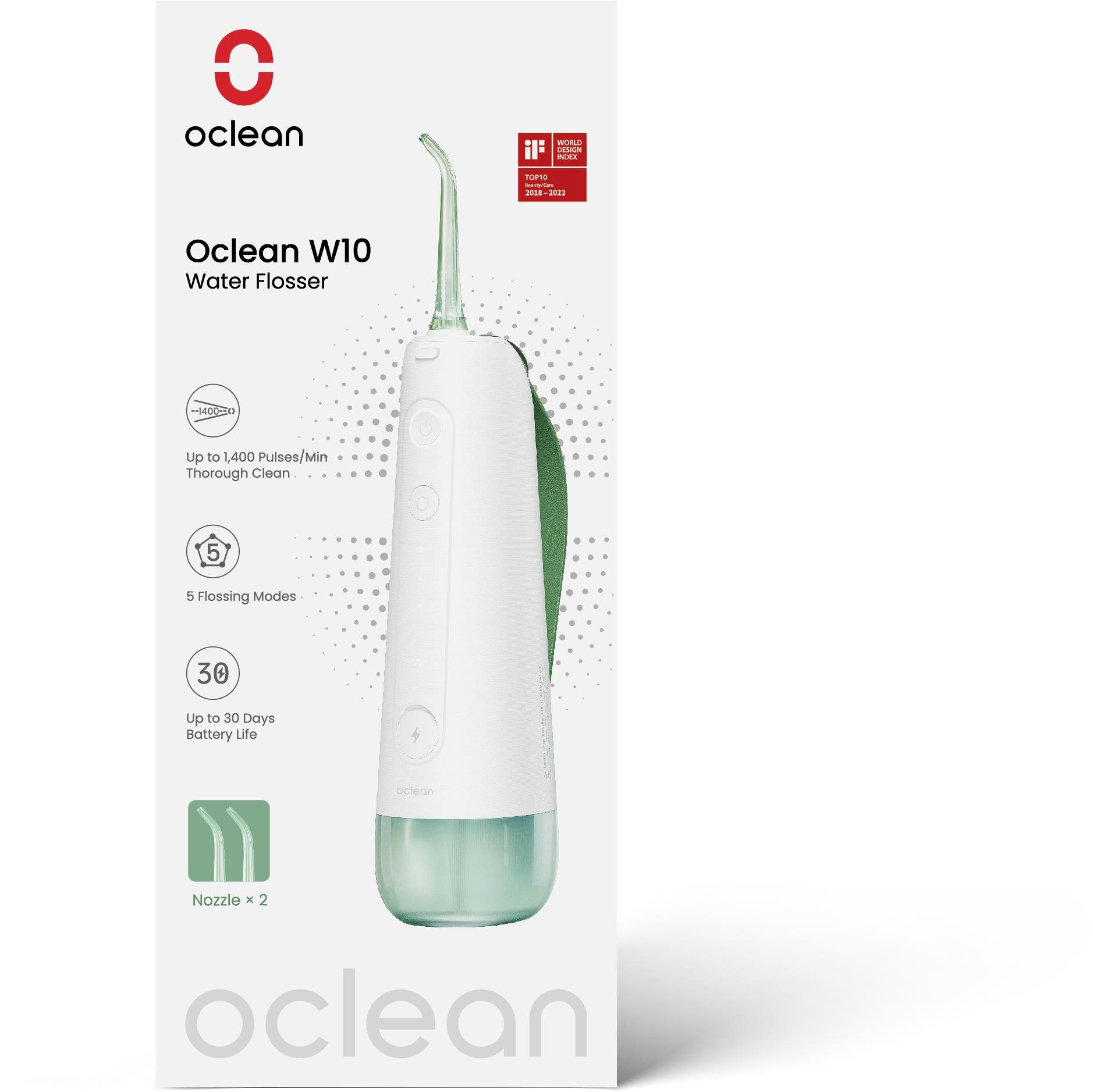 Oclean W10 Green + 2 fúvóka Elektromos szájzuhany