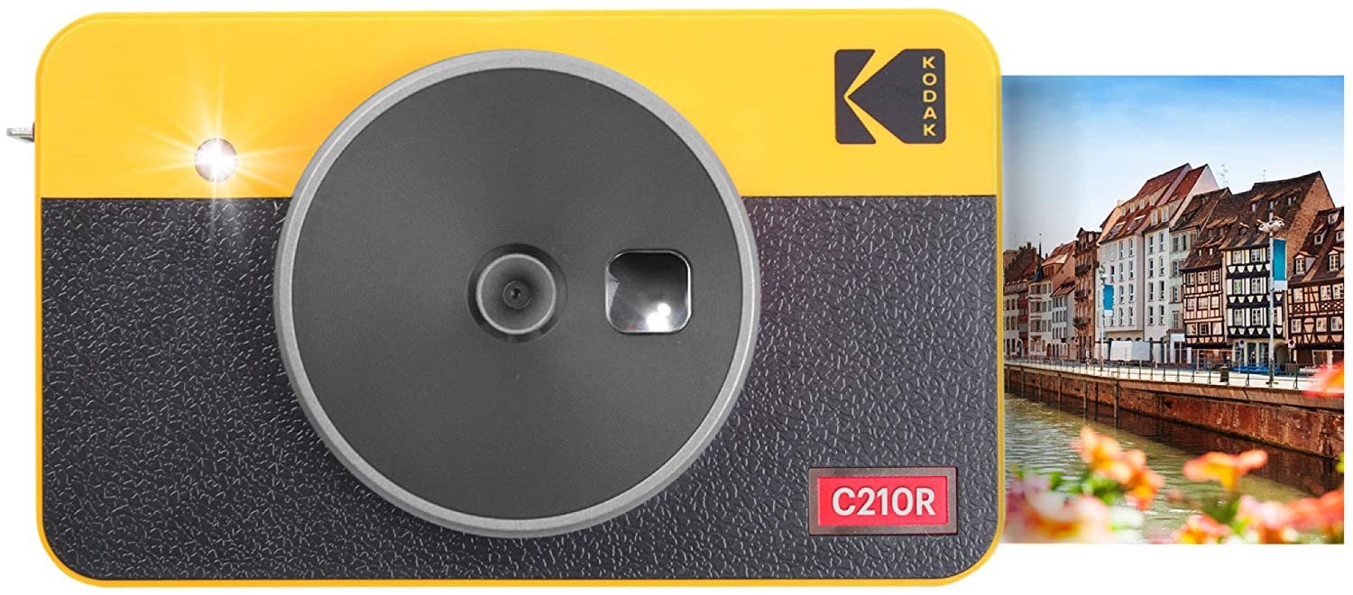 Kodak MINISHOT COMBO 2 Retro, Yellow Instant Camera