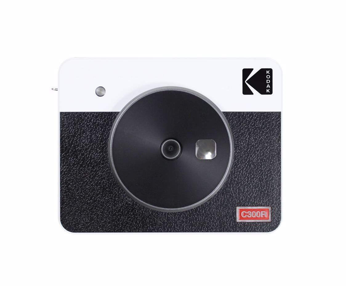 Kodak MINISHOT COMBO 3 Retro, White Instant Camera