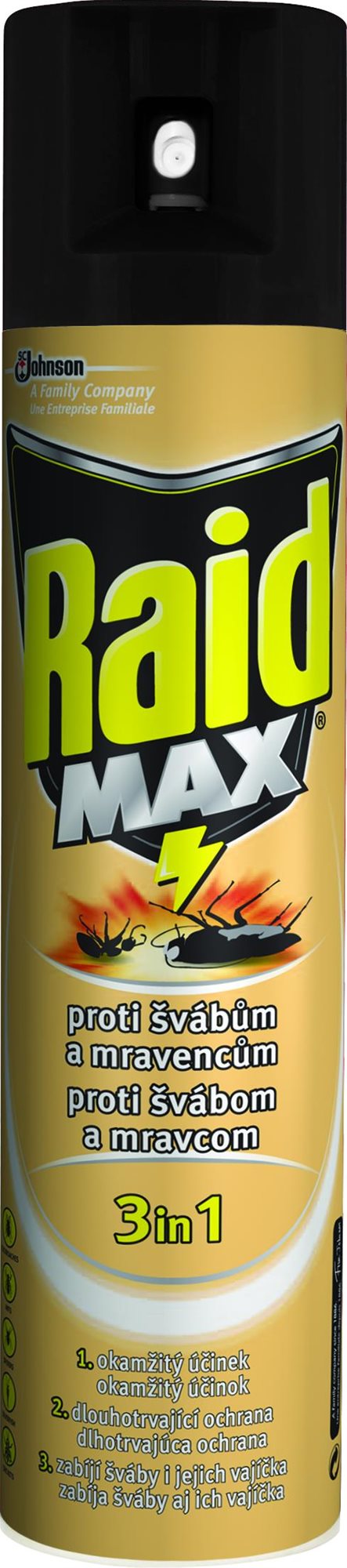 Raid MAX rovarirtó mászó rovarok ellen 400 ml Rovarriasztó