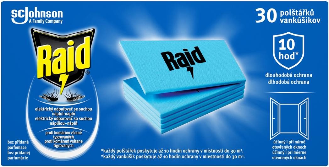 Raid elektromos rovarriasztó utántöltő lapka 30 db Rovarriasztó