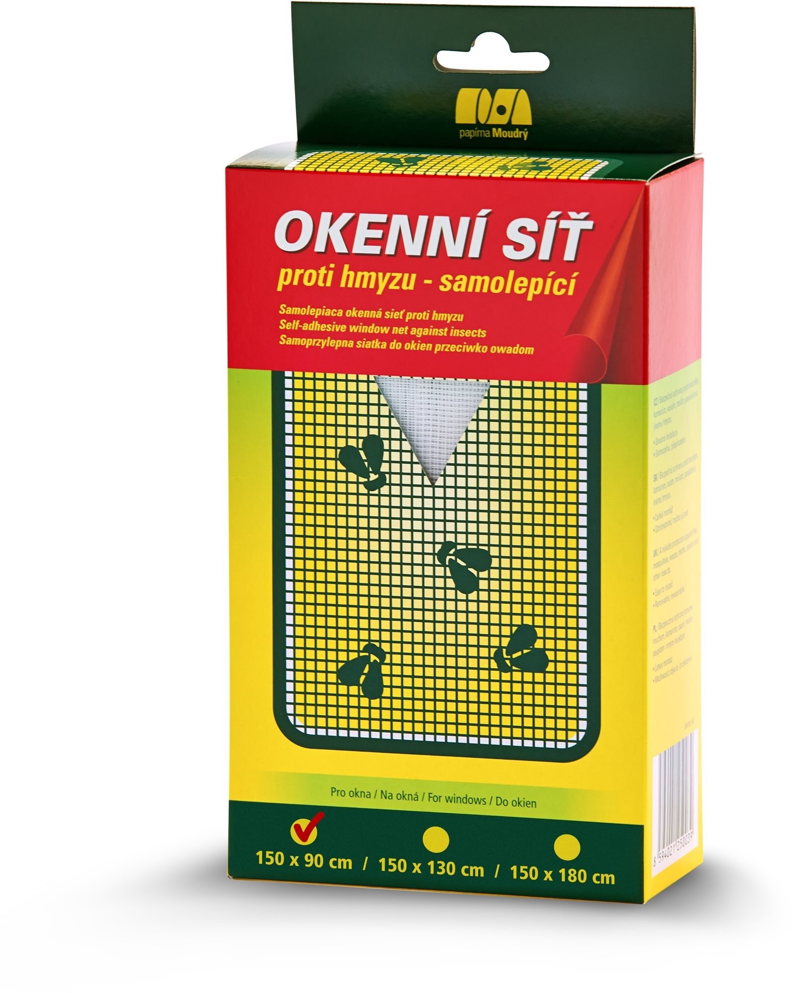 PAPÍRNA MOUDRÝ - Okenná sieť, 150 × 90 cm, biela Sieťka na okno
