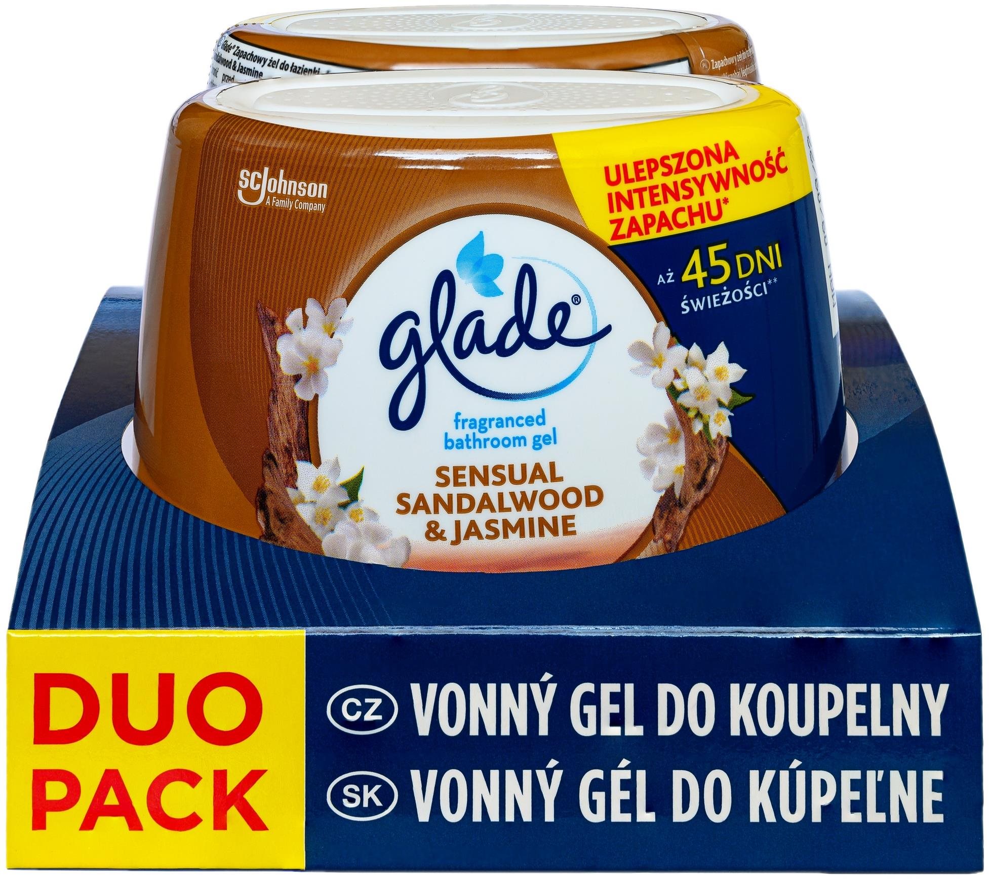 GLADE Sensual Sandalwood & Jasmine 2×180 g Légfrissítő
