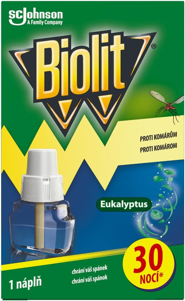 BIOLIT Folyékony utántöltő, eukalyptus 30 éjszaka Rovarriasztó
