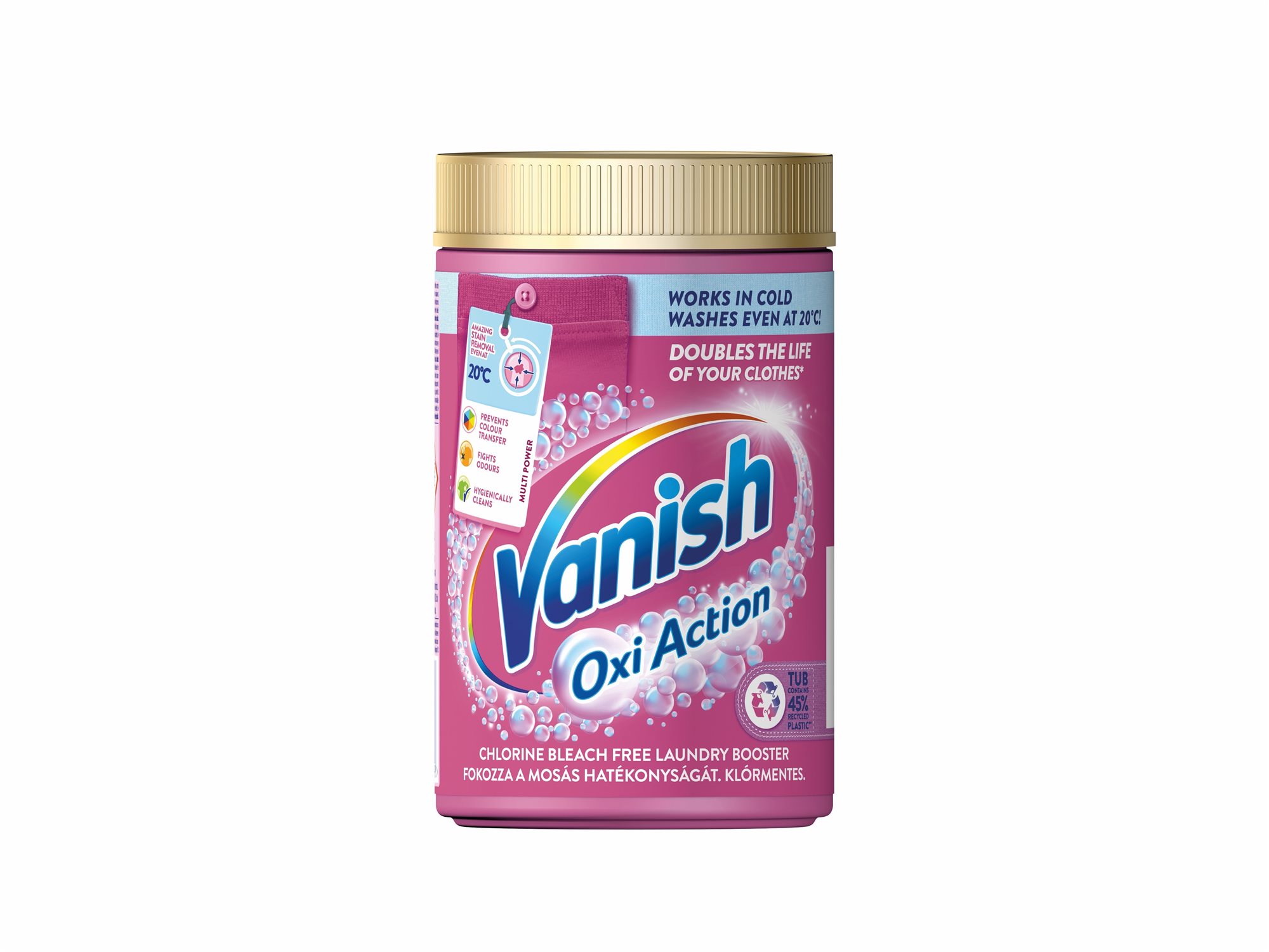 VANISH Oxi Action na odstránenie škvŕn 625 g Odstraňovač škvŕn