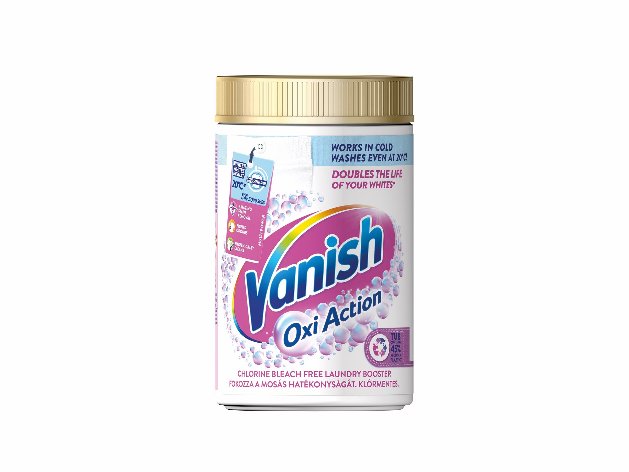 VANISH Oxi Action na bielenie a odstránenie škvŕn 625 g Odstraňovač...
