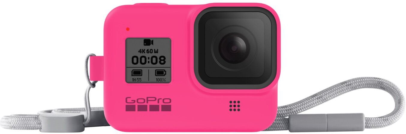 GoPro Sleeve + Lanyard (HERO8 Black) neónovo ružový Puzdro na kameru