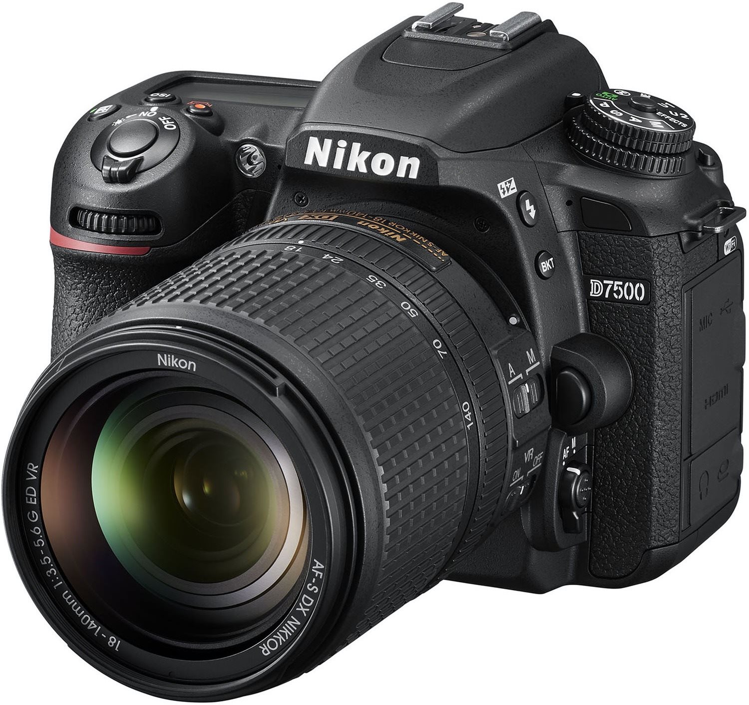 Nikon D7500 noir + objectif 18-140mm VR Appareil photo numérique