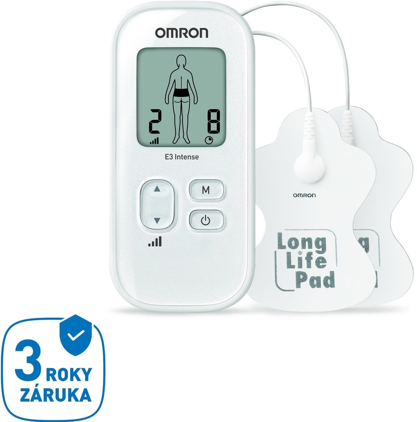 Omron E3 Intense, 3roky záruka Elektrostimulátor
