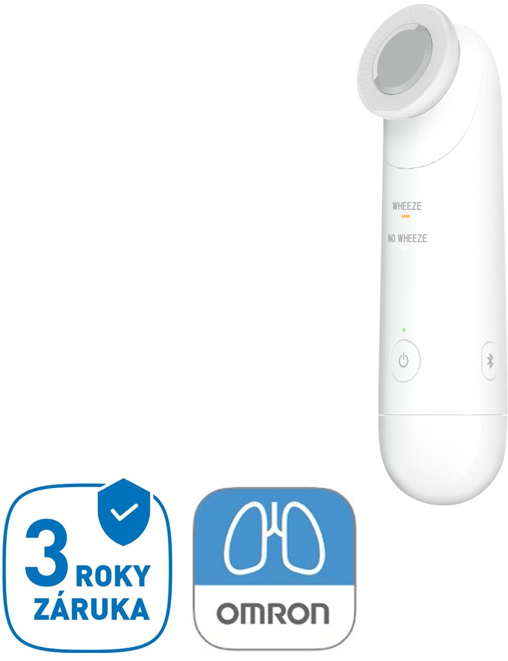 OMRON WheezeScan Monitor dýchacích ťažkostí, 3roky záruka Monitor...
