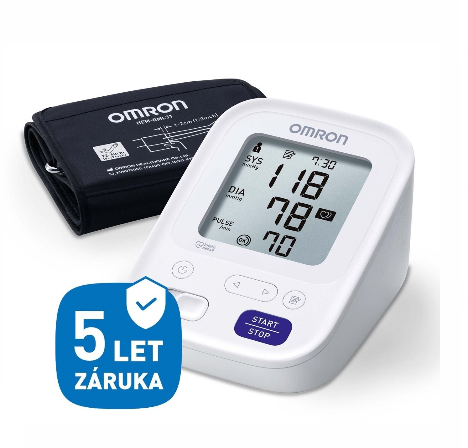 OMRON M3 Easy, 5 rokov záruka Tlakomer