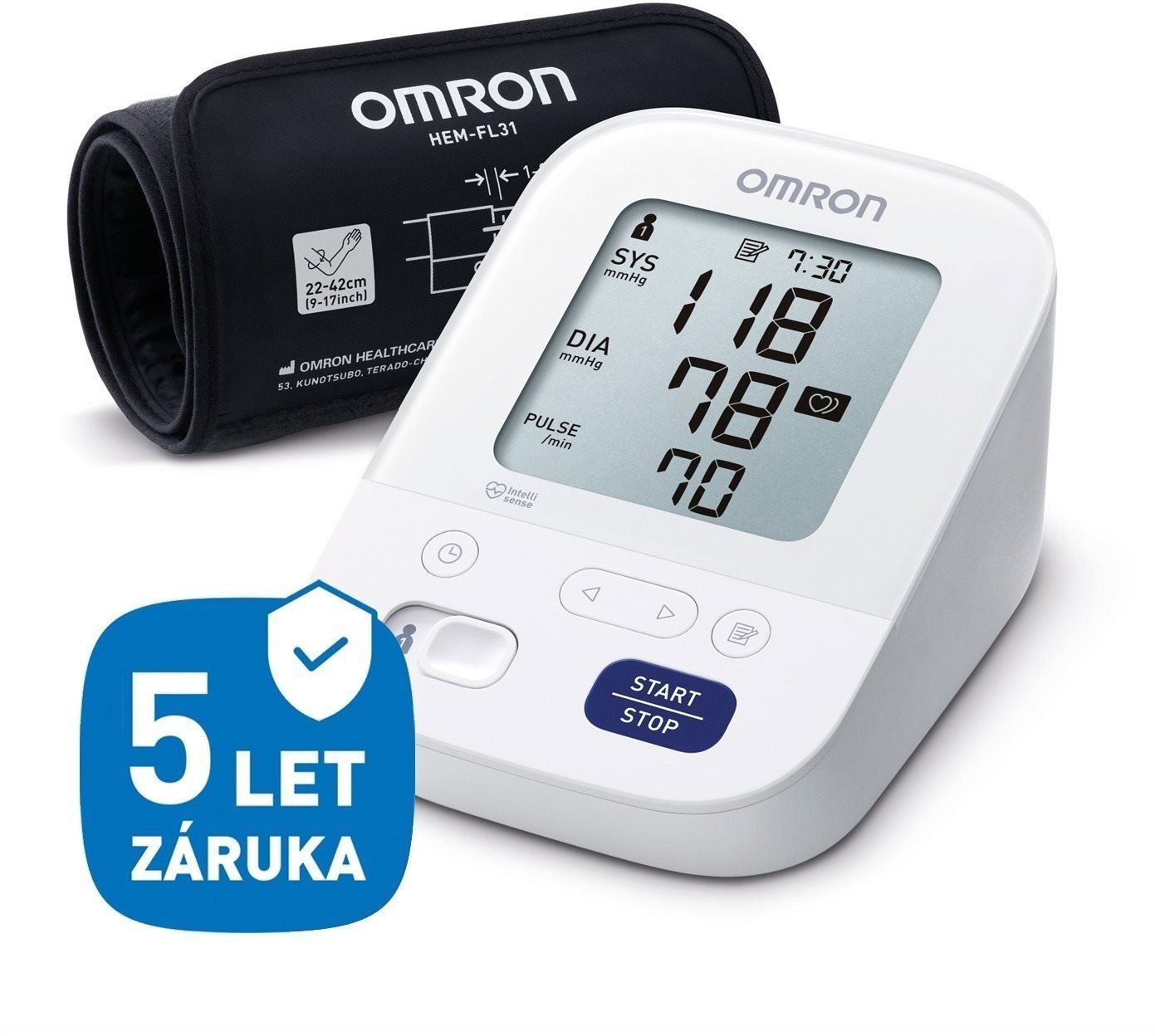 OMRON M3 Comfort intelli, 5 rokov záruka Tlakomer