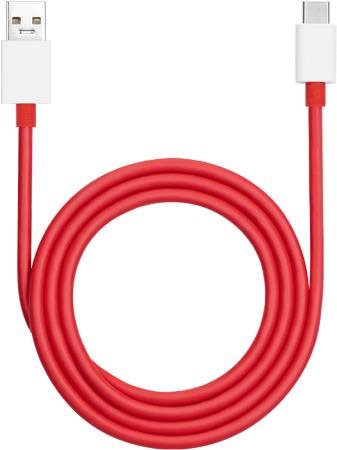 OnePlus Warp Charge Type-A to Type-C Red, 100cm Adatkábel