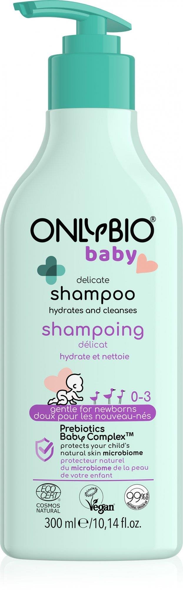 OnlyBio Jemný šampon pro miminka 300 ml Dětský šampon