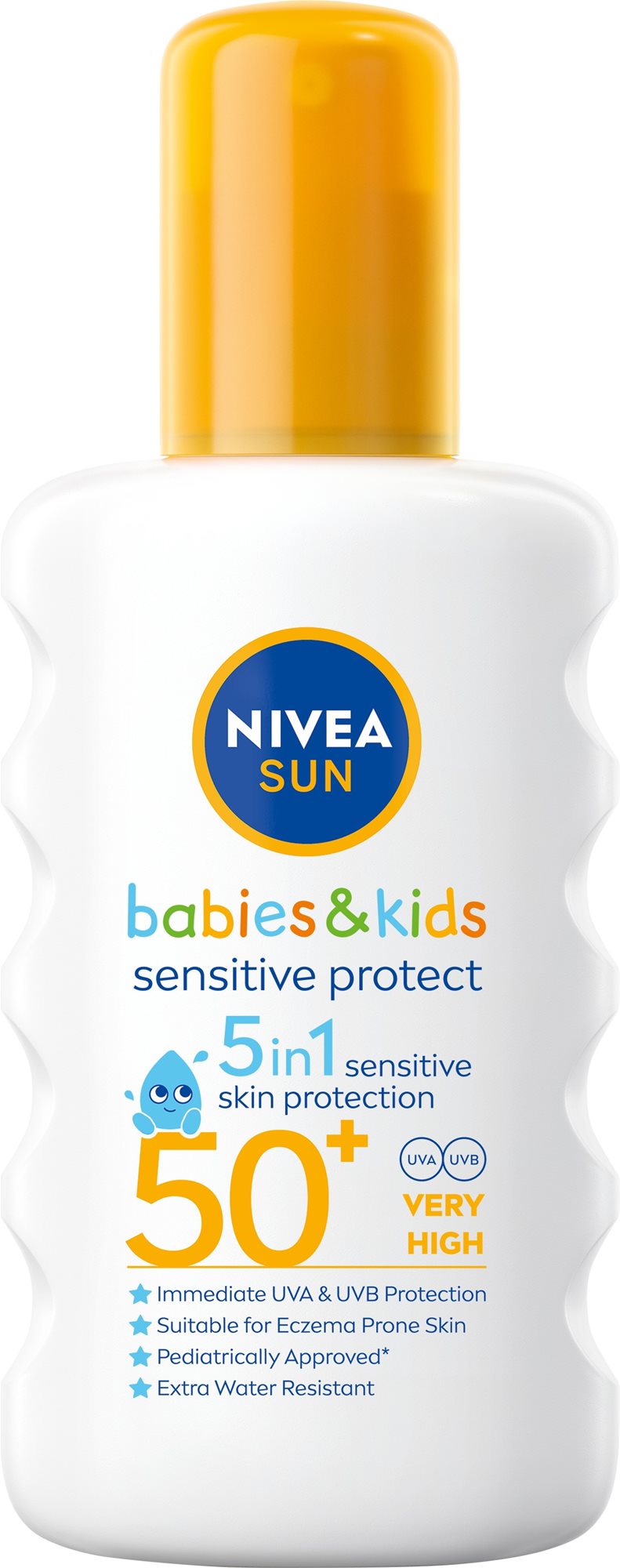 NIVEA SUN Kids Protect & Sensitive SPF 50+ 200 ml Sprej na opaľovanie
