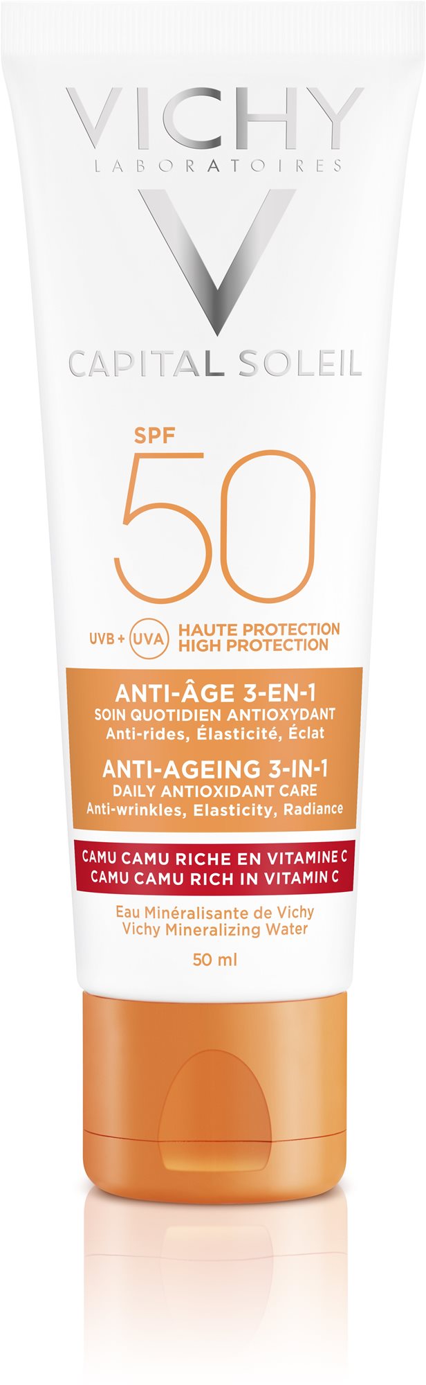 VICHY Idéal Soleil Anti-Age Face Cream SPF50+ 50 ml Opaľovací krém