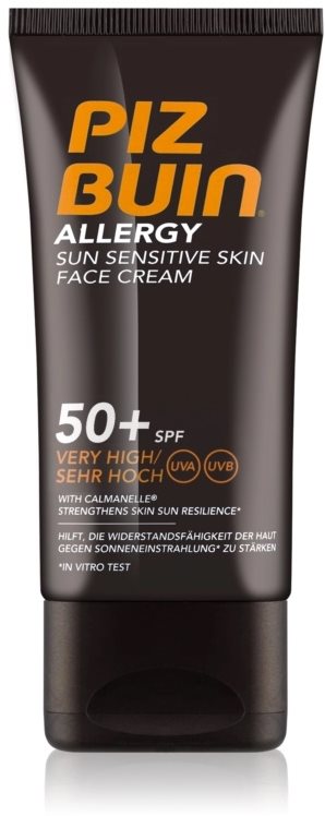 PIZ BUIN Allergy Sun Sensitive Face Cream SPF50+ 50 ml Opaľovací krém