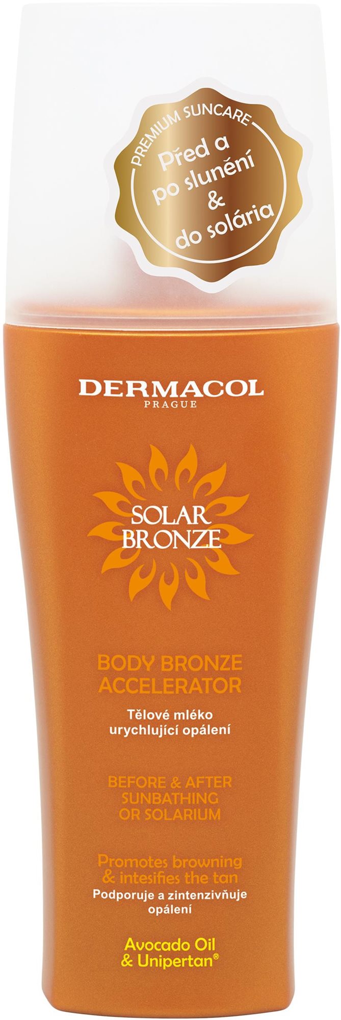 DERMACOL Solar Bronze Telové mlieko urýchľujúce opálenie 200 ml...
