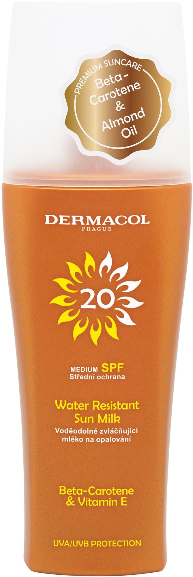 DERMACOL Sun Mlieko na opaľovanie SPF 20 rozprašovač 200 ml Mlieko...