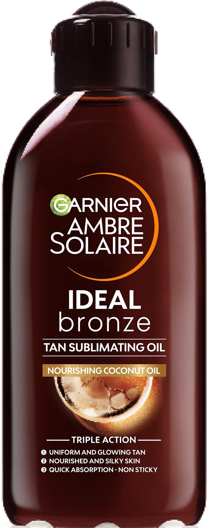 GARNIER Ambre Solaire Opaľovací olej s kokosom SPF 2 200 ml Olej na...