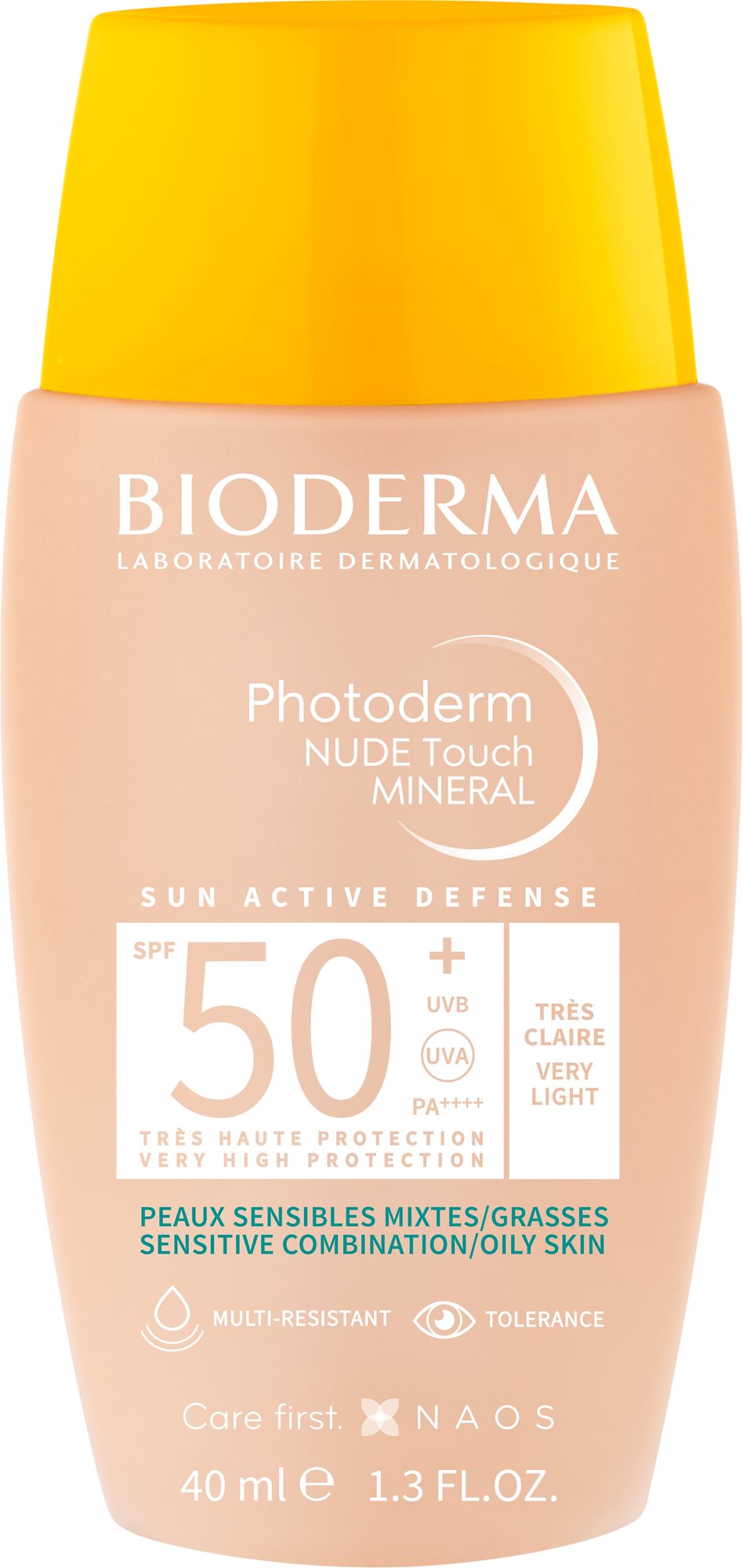 BIODERMA Photoderm NUDE Touch MINERAL veľmi svetlý SPF 50+ 40 ml...