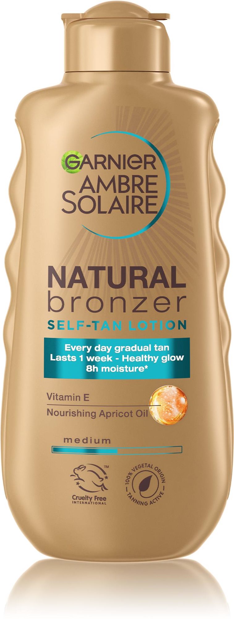 GARNIER Ambre Solaire Natural Bronzer Samoopaľovacie mlieko 200 ml...