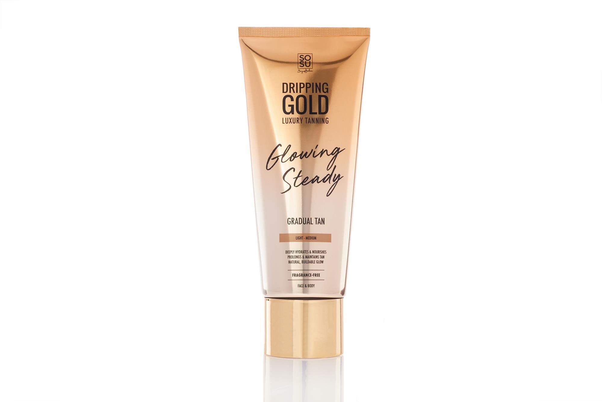DRIPPING GOLD Glowing Steady Samoopaľovací krém Gradual Tan light /...