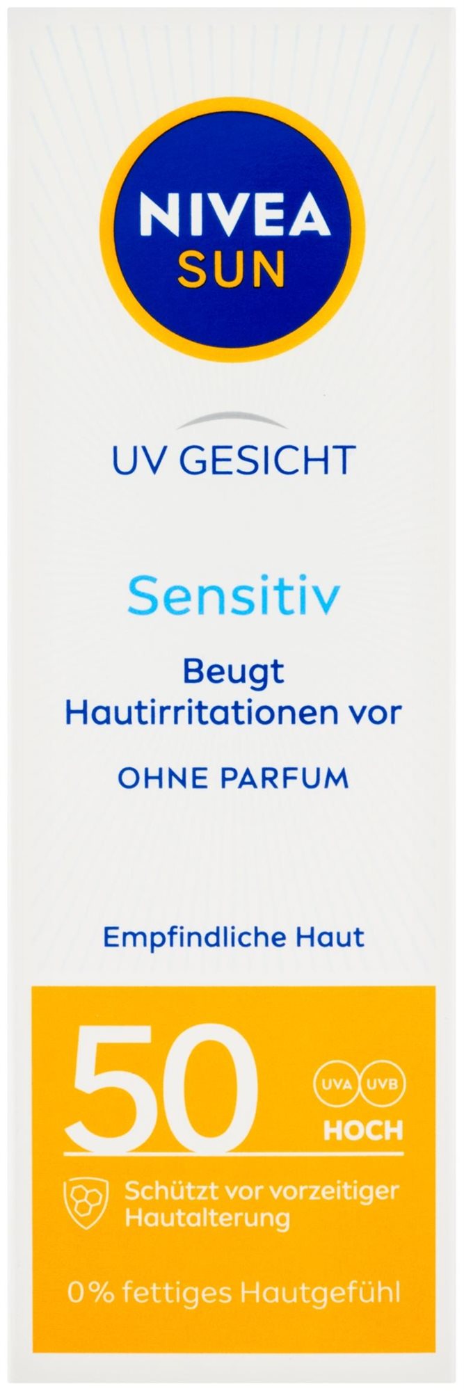 NIVEA Sun Pleťový krém na opaľovanie Sensitive SPF50 50 ml...