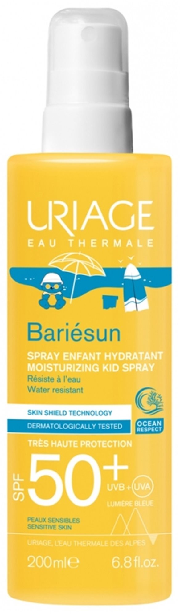 URIAGE Bariésun Moisturizng Kid Spray SPF50+ 200 ml Napozó spray