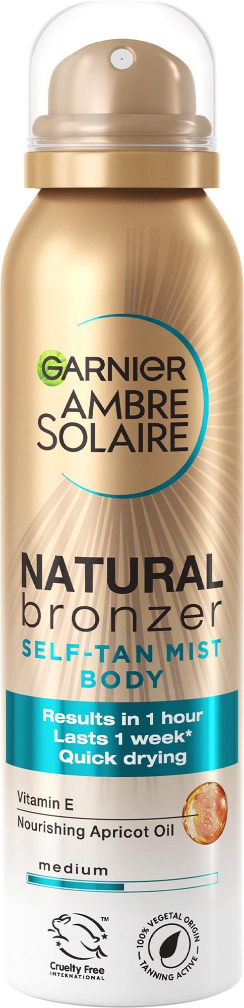 GARNIER Ambre Solaire Natural Bronzer 150 ml Samoopaľovacia hmla