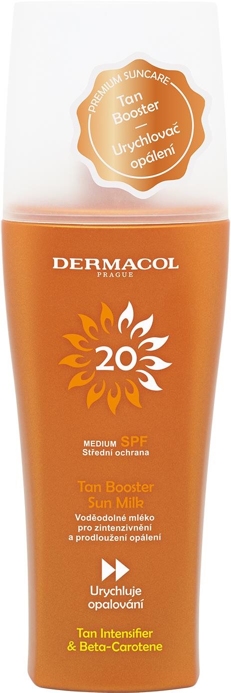 DERMACOL Napbarnulást gyorsító tej SPF 20 200 ml Napozó spray