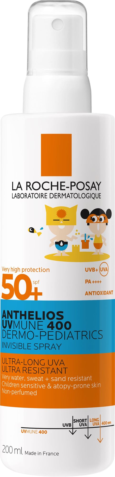 LA ROCHE-POSAY DP ultraľahký sprej SPF 50+ 200 ml Sprej na opaľovanie