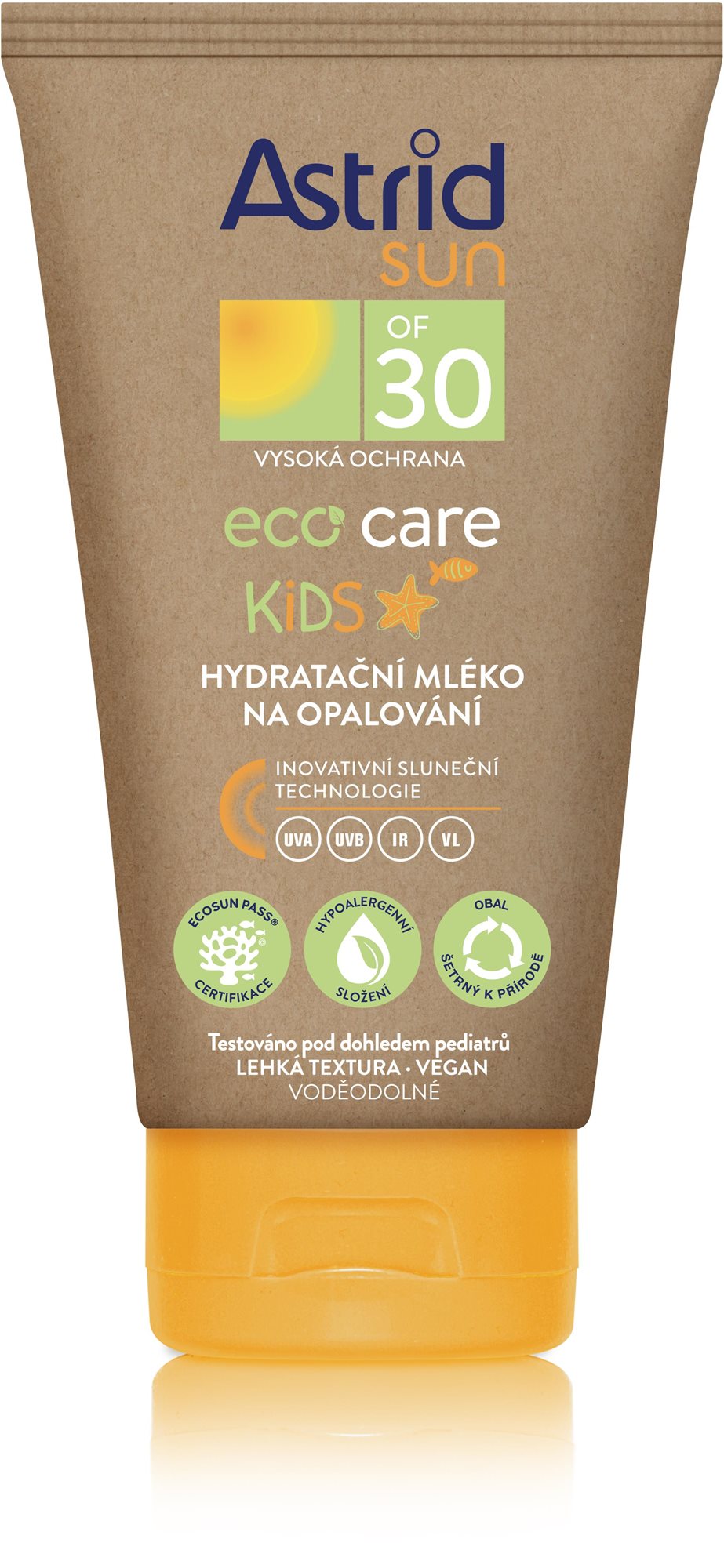 ASTRID SUN Detské mlieko na opaľovanie ECO CARE SPF 30 150 ml...