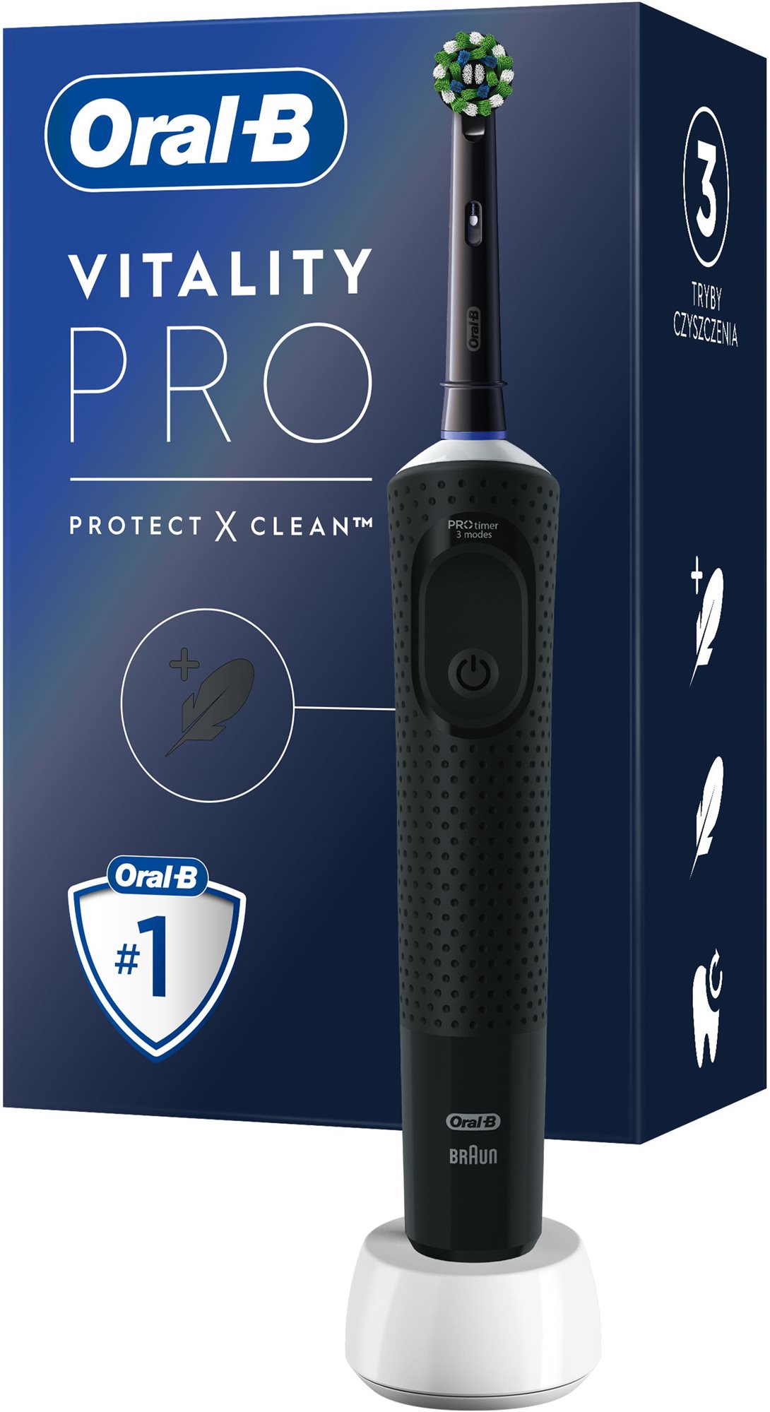 Oral-B Vitality Pro, černý Elektrický zubní kartáček